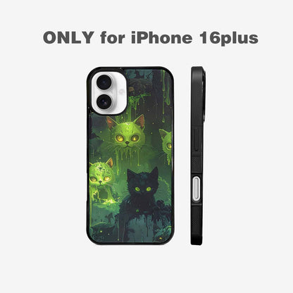iPhone 16 Plus Case — Toxic Melting Skeleton Cats Small Toxic, Personalized Phone Case