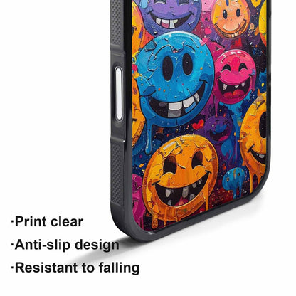 iPhone 17 Pro Case — Melting Moon Smiley Melting Smiley Original, Personalized Phone Case