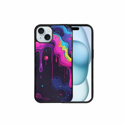 iPhone 15 Plus Case — Rick And Morty Style Art Dripping, Custom Phone Case