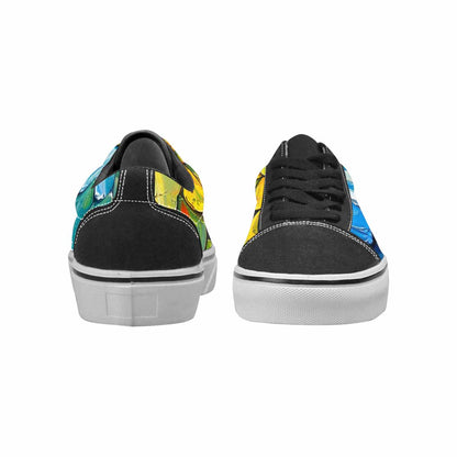 WOMEN'S Reptile Scale Lace-Up Canvas Y2K Shoes