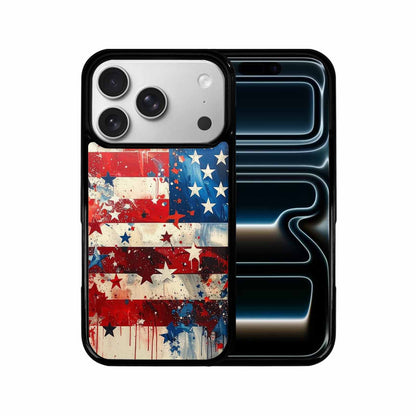 iPhone 17 Pro Case — Patriotic Stars And Stripes American Galaxy, Personalized Phone Case