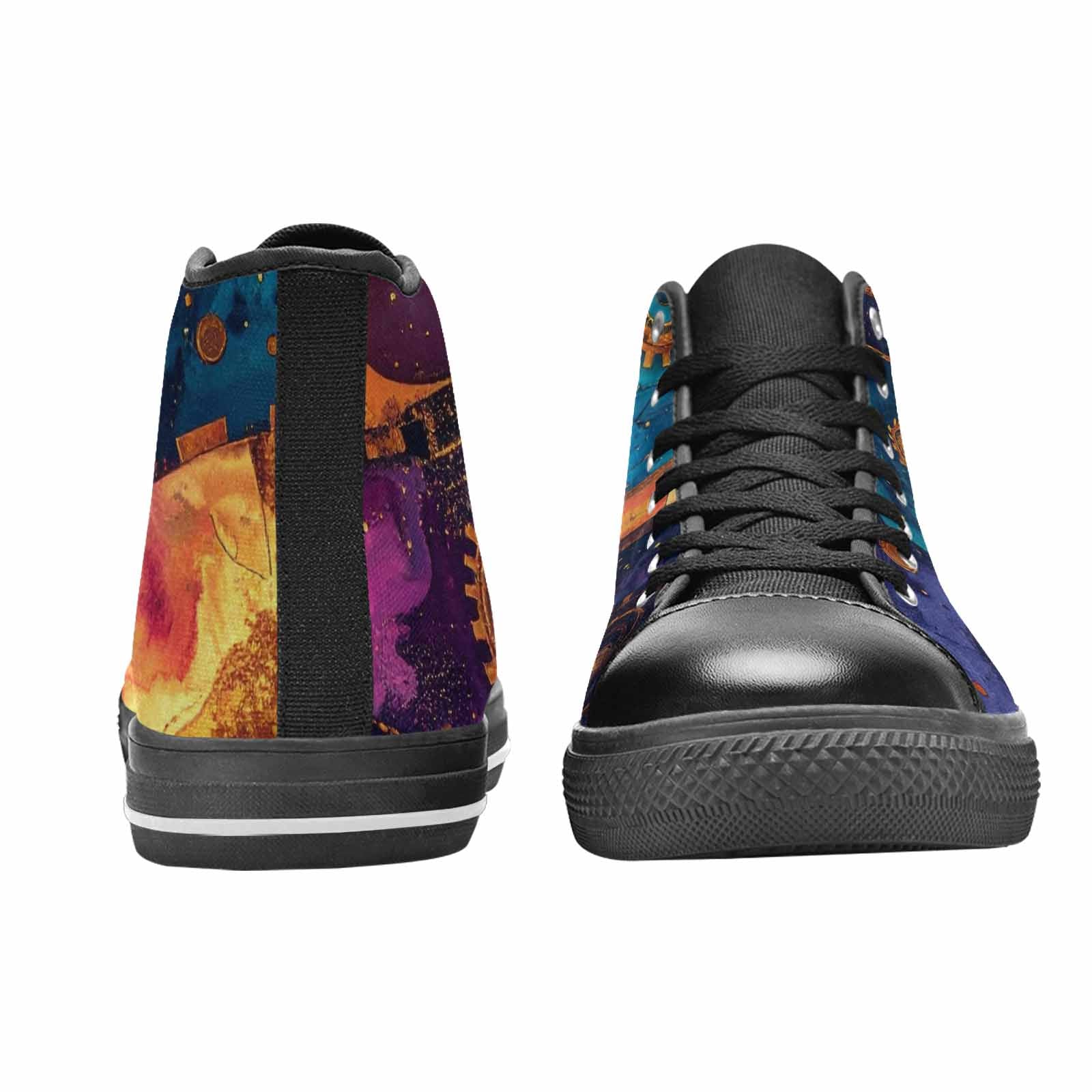 MEN'S Steampunk Galaxy High Top Canvas Grunge Custom Shoes