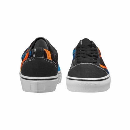 WOMEN'S Flame Burst Lace-Up Canvas Neon Fantasy Shoes