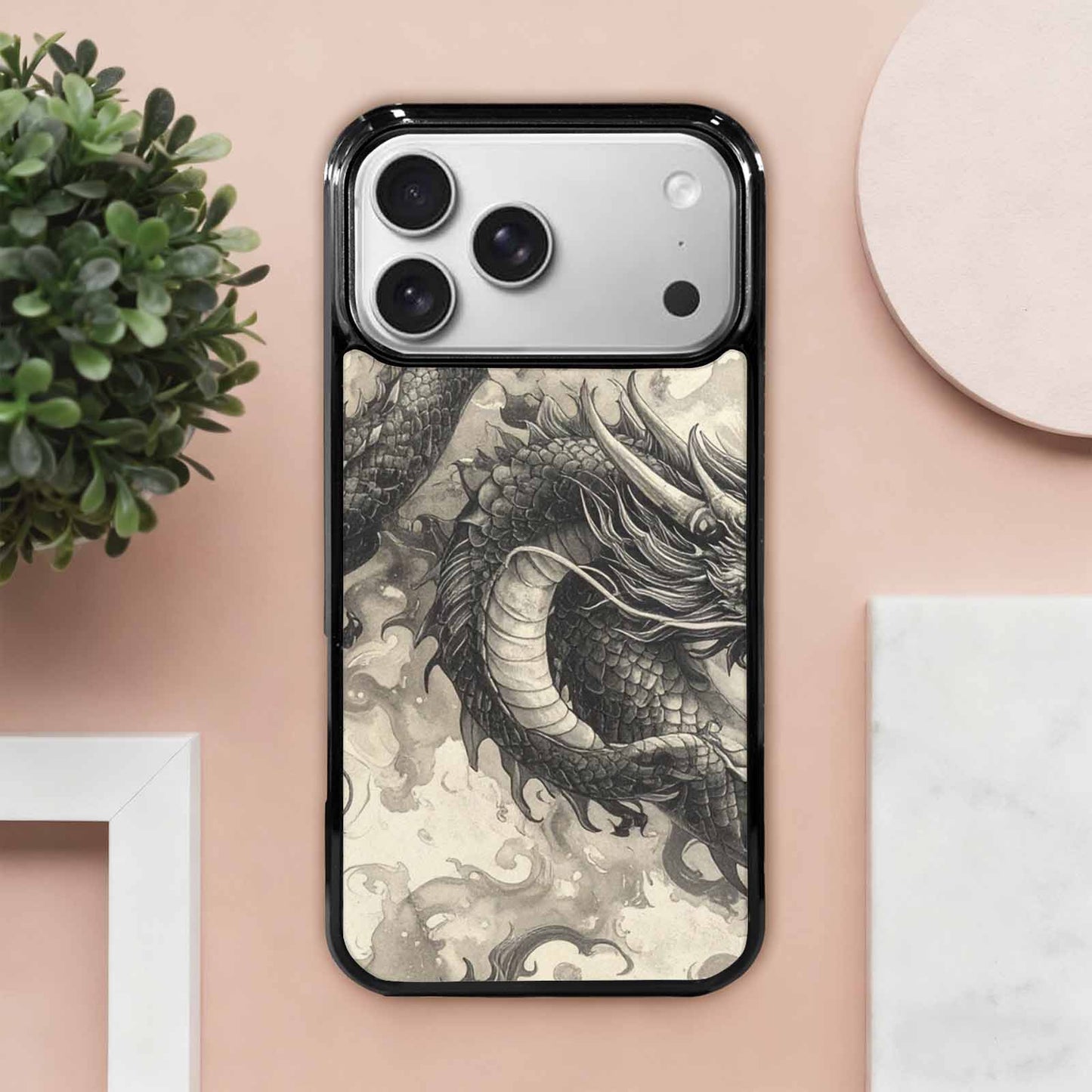 iPhone 17 Pro Max Case — Retro Dragons Flame Retro Vintage, Original Design Phone Case