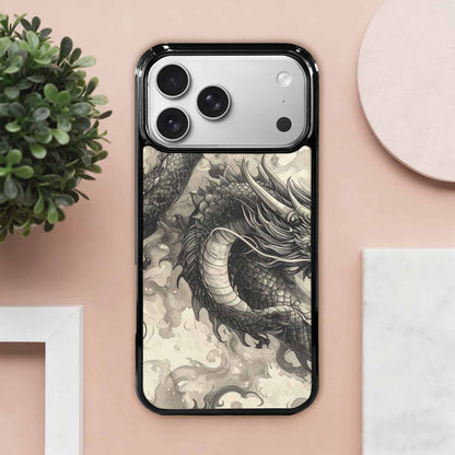 iPhone 17 Pro Max Case — Retro Dragons Flame Retro Vintage, Original Design Phone Case