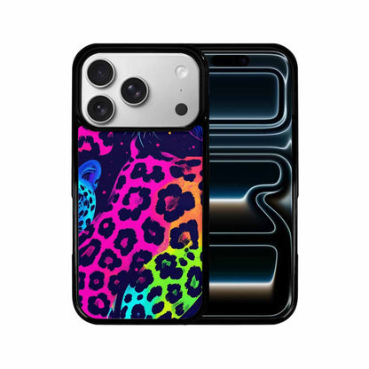 iPhone 17 Pro Case — Leopard Print Neon Animal Print, Original Design Phone Case