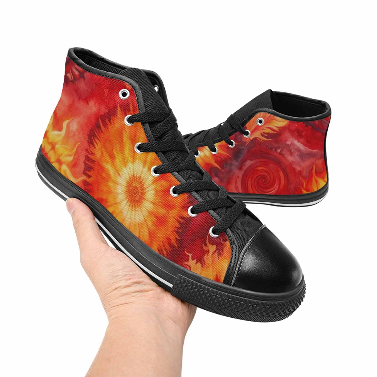 MEN'S Tie Dye - High Top Canvas Grunge Shoes