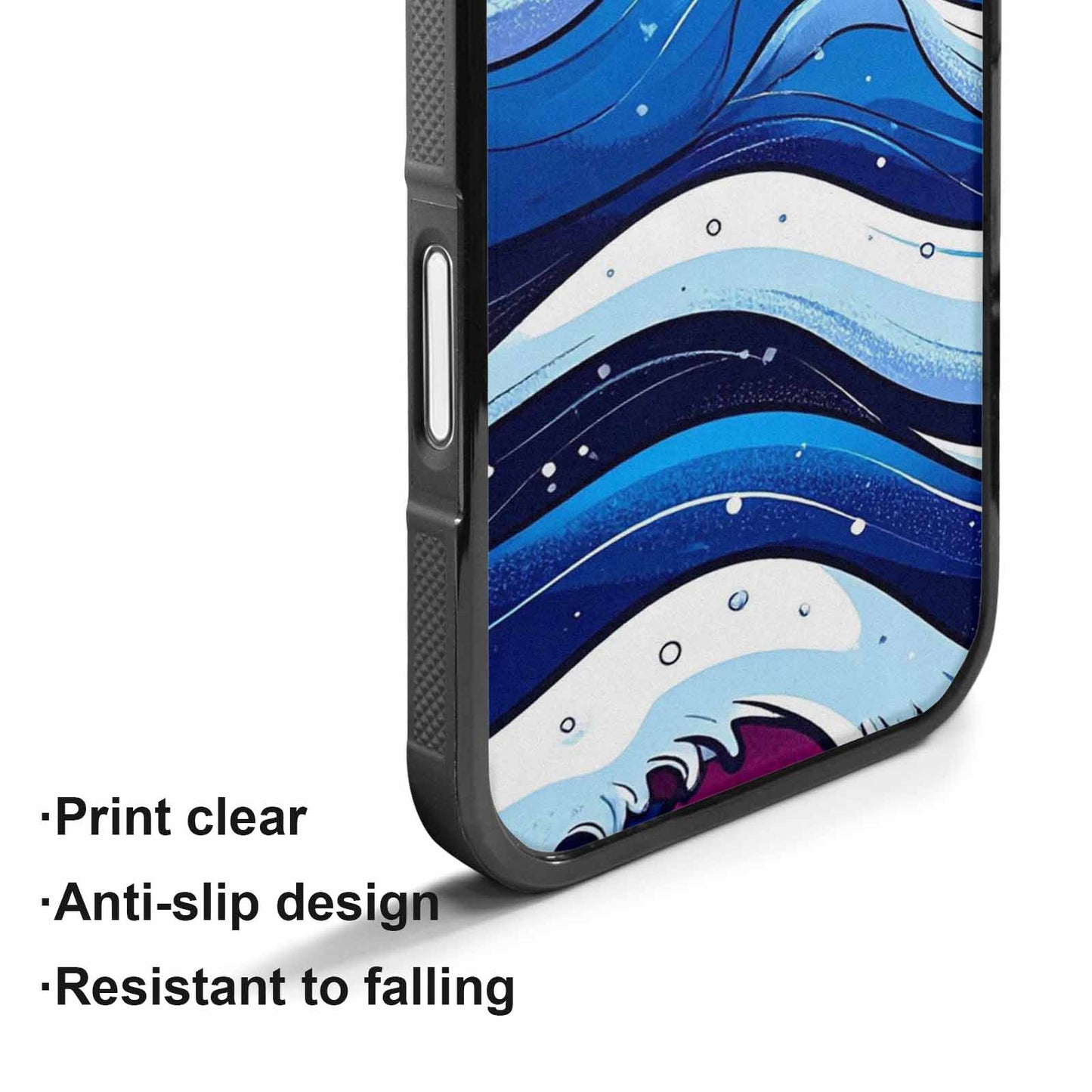 iPhone 17 Case — Glossy Winter Wave Cartoon Cute, Custom Art Phone Cover