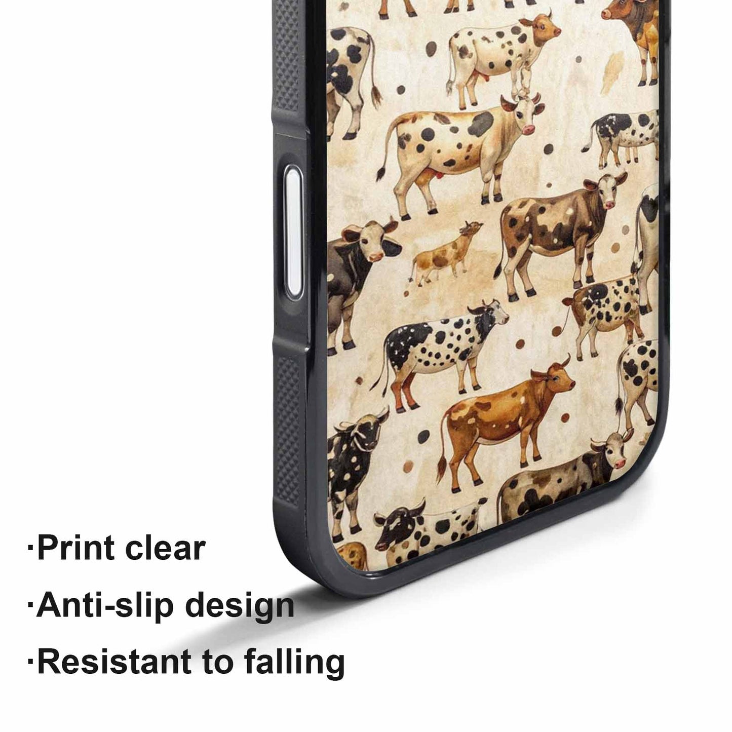 iPhone 17 Pro Max Case — Small Cow Animal Print Animal Print, Custom Phone Case