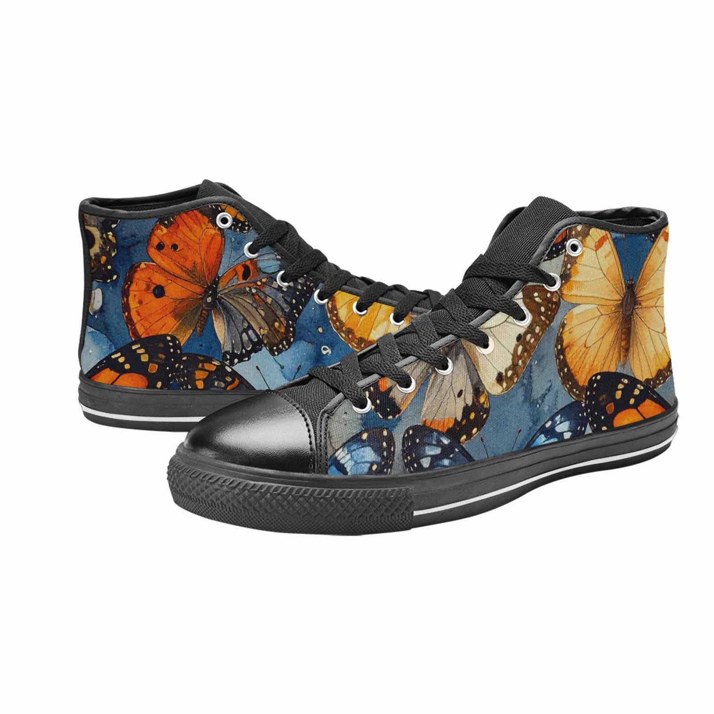 MEN'S Butterfly Wing High Top Canvas Vivid Sneakers
