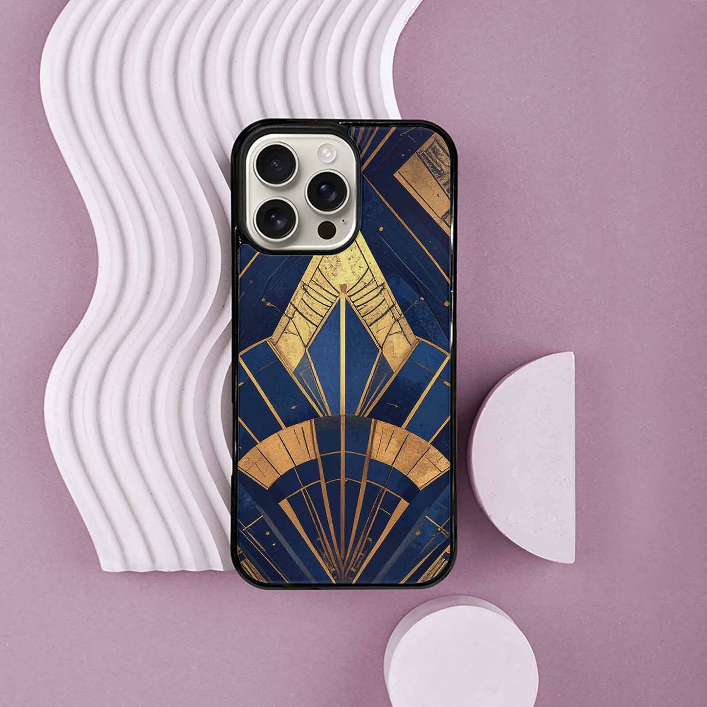 iPhone 16 Pro Max Case — Art Deco Illustration Pattern, Original Design Phone Case