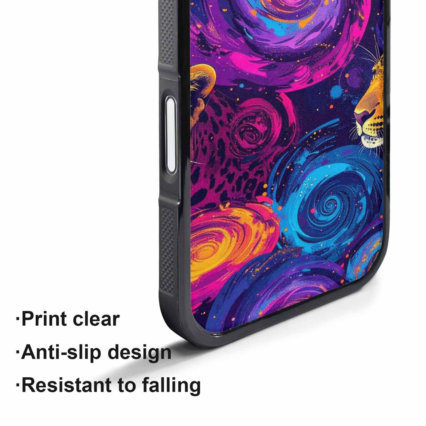 iPhone 17 Pro Max Case — Leopard Print Galaxy Seamless Animal Print, Customized Protective Case