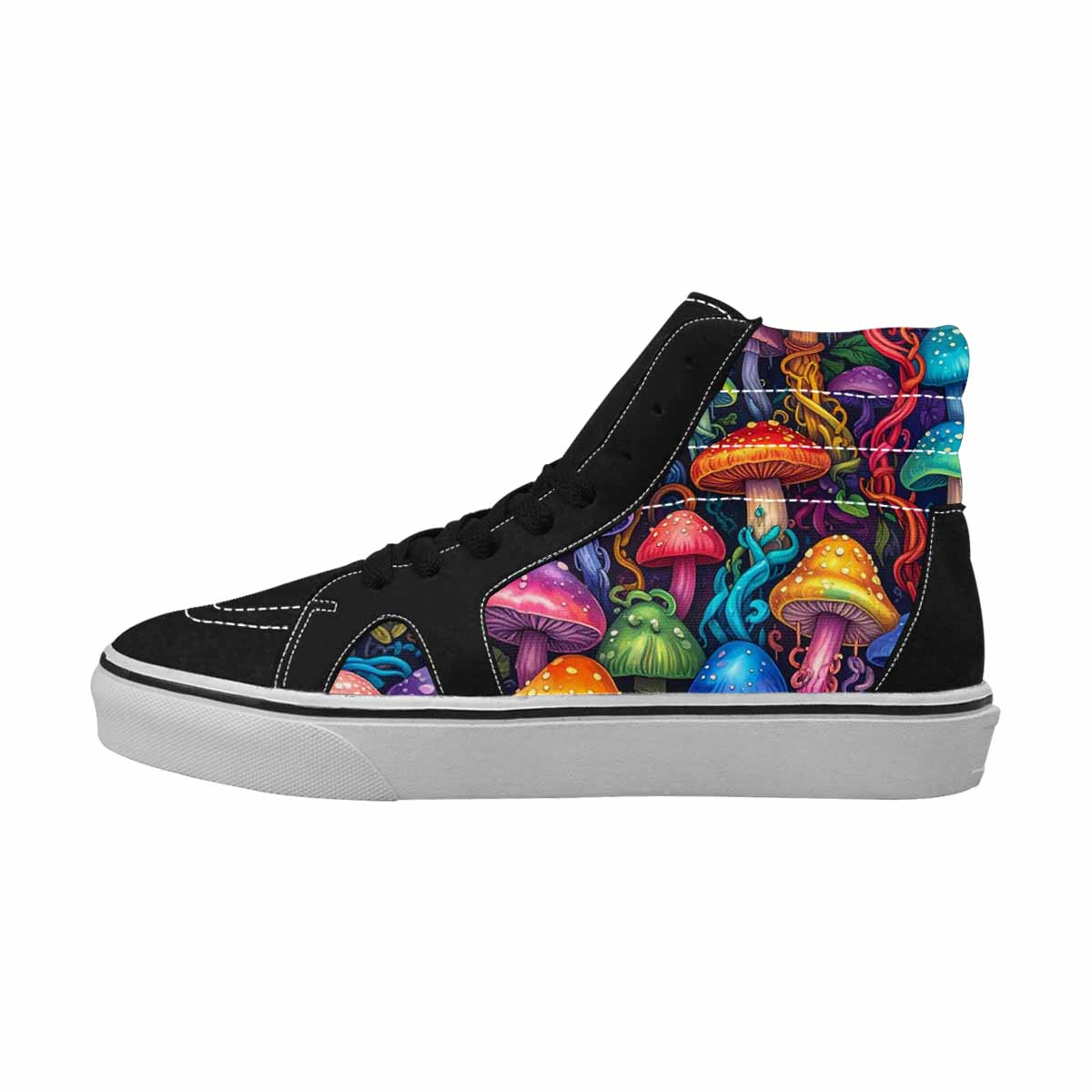 MEN'S More Overlapping Ontop Each High Top Canvas Dreamlike Custom Shoes