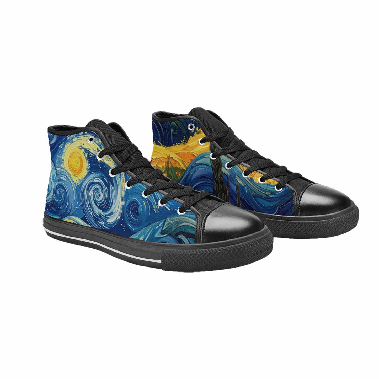 MEN'S Blend All Versions High Top Canvas Grunge Custom Shoes