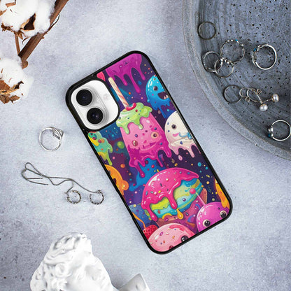 iPhone 16 Plus Case — Melting Ice Cream Monster Charac, Customized Protective Case