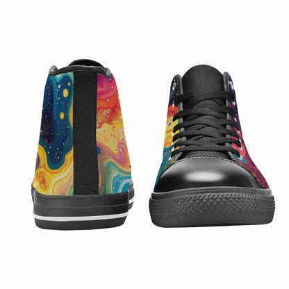 MEN'S Galaxy Art - High Top Canvas Vivid Shoes