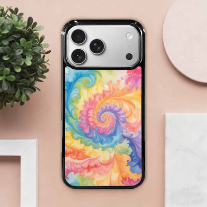 iPhone 17 Pro Max Case — Tie Dye Swirls Tie Dye Tie, Custom Printed Phone Case
