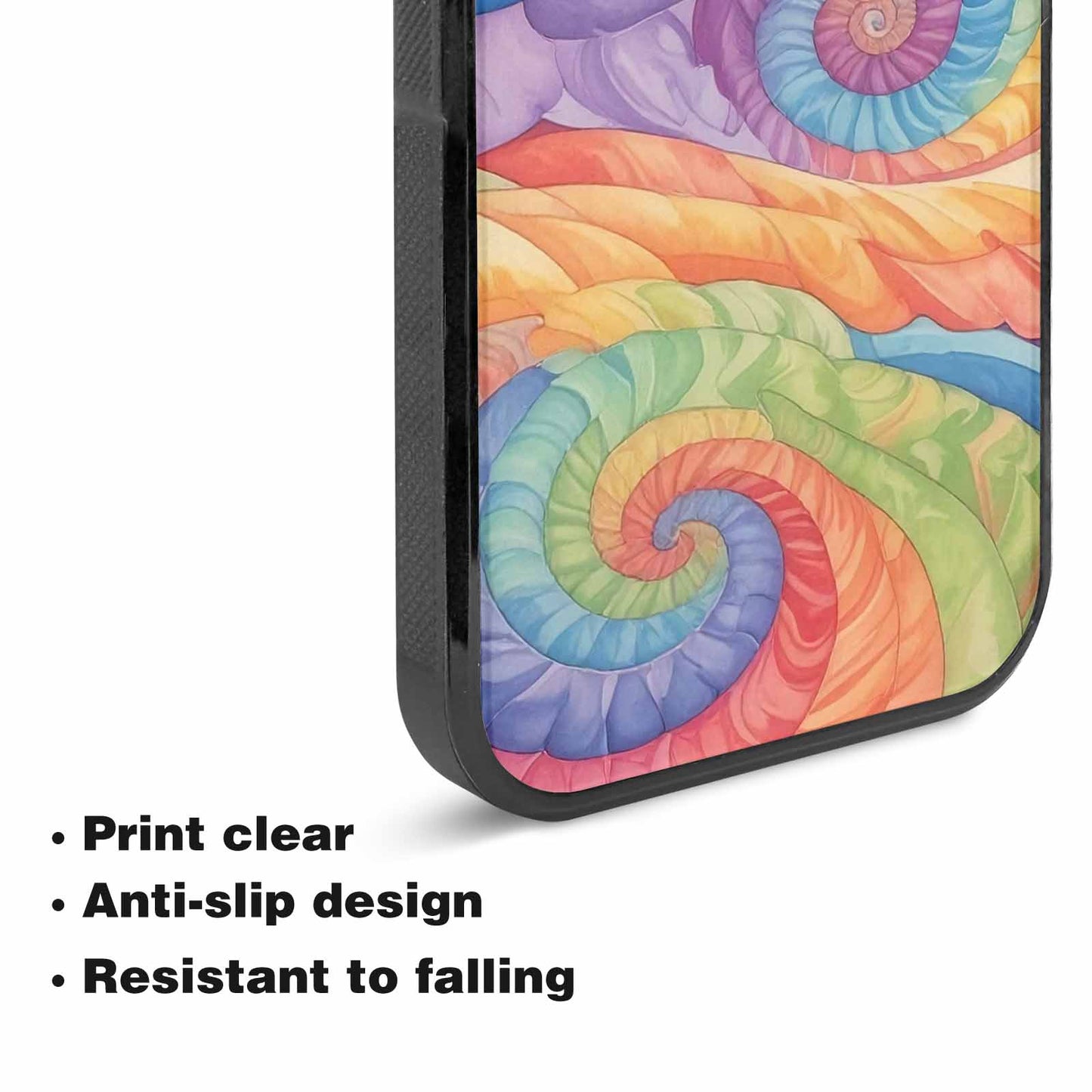 iPhone 15 Plus Case — Tie Dye Swirls Tie Dye Swirls, Custom Printed Phone Case