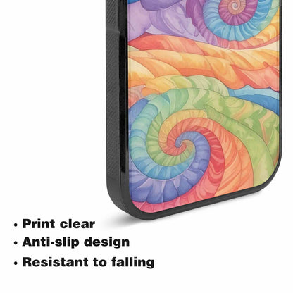 iPhone 15 Plus Case — Tie Dye Swirls Tie Dye Swirls, Custom Printed Phone Case
