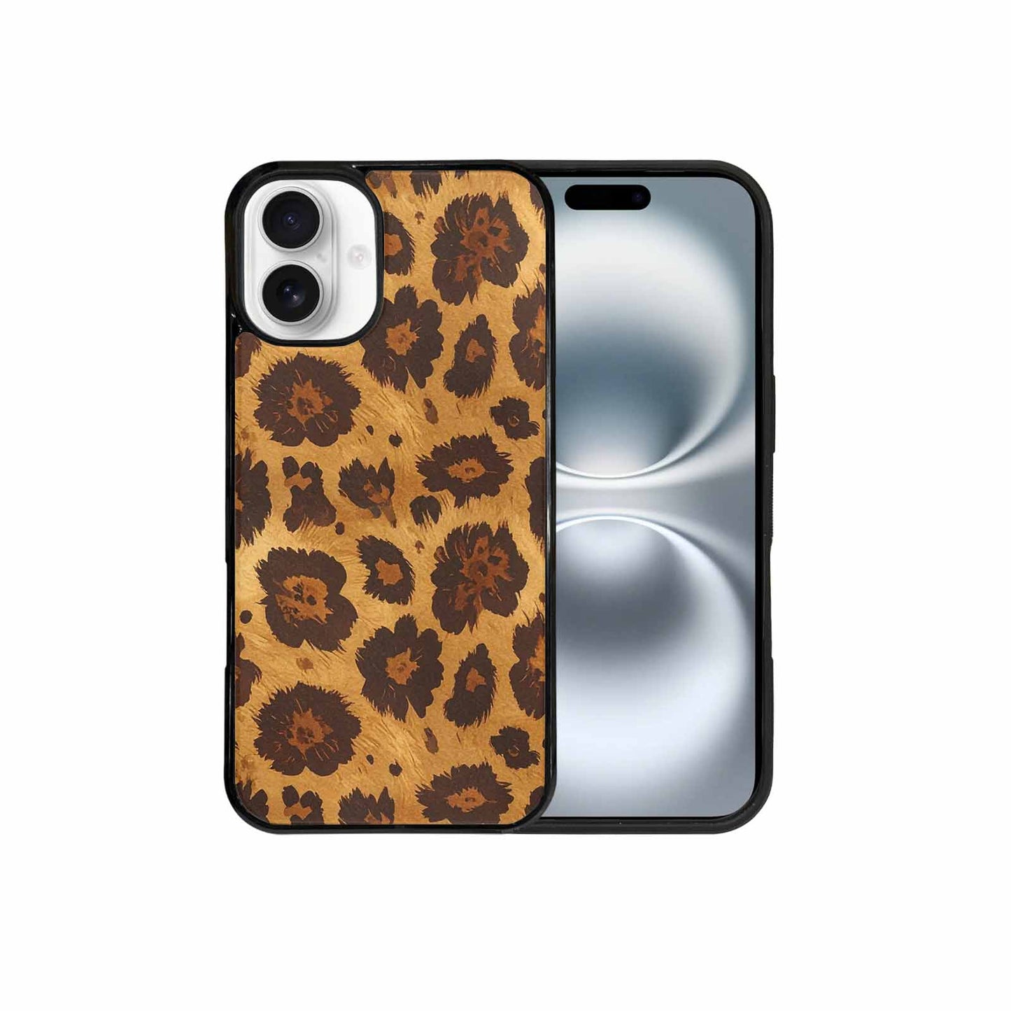 iPhone 16 Plus Case — Classic Leopard Print Warm Golden Tan, Custom Made Phone Cover