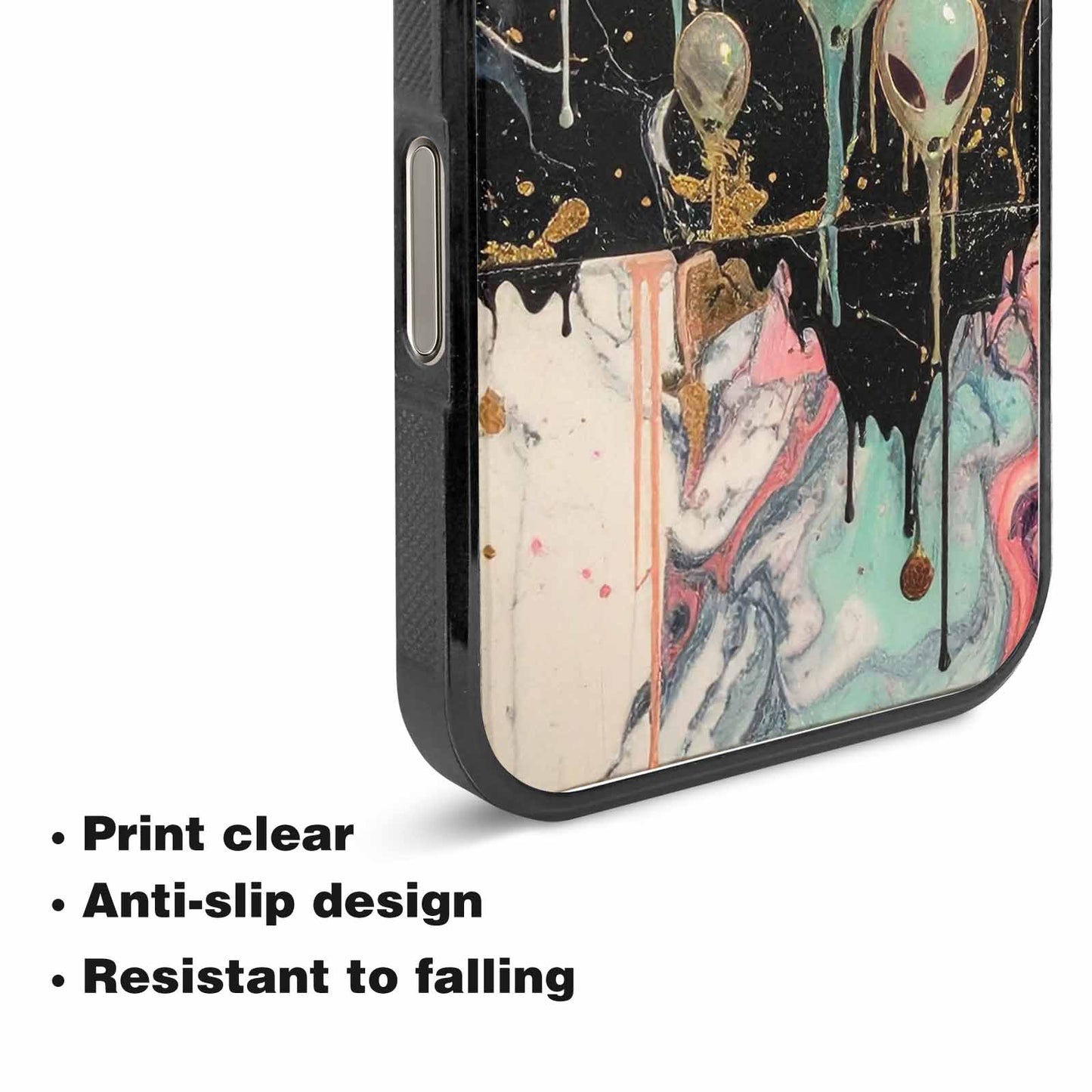 iPhone 15 Pro Max Case — Aliens Marblemelting Aliens Pa 7eb Personalized, Custom Designed Case Cover