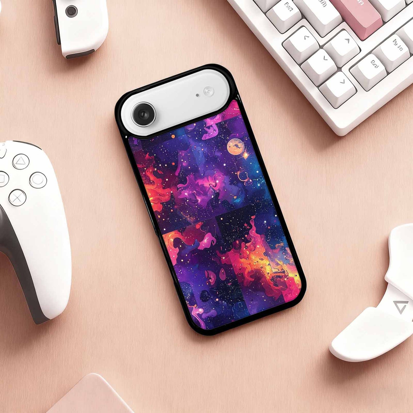 iPhone 17 Air Case — Cosmic Creature And Object Mashup Galaxy, Unique Phone Case Design
