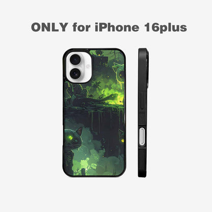 iPhone 16 Plus Case — Toxic Melting Skeleton Cats Small Toxic, Custom Art Phone Cover