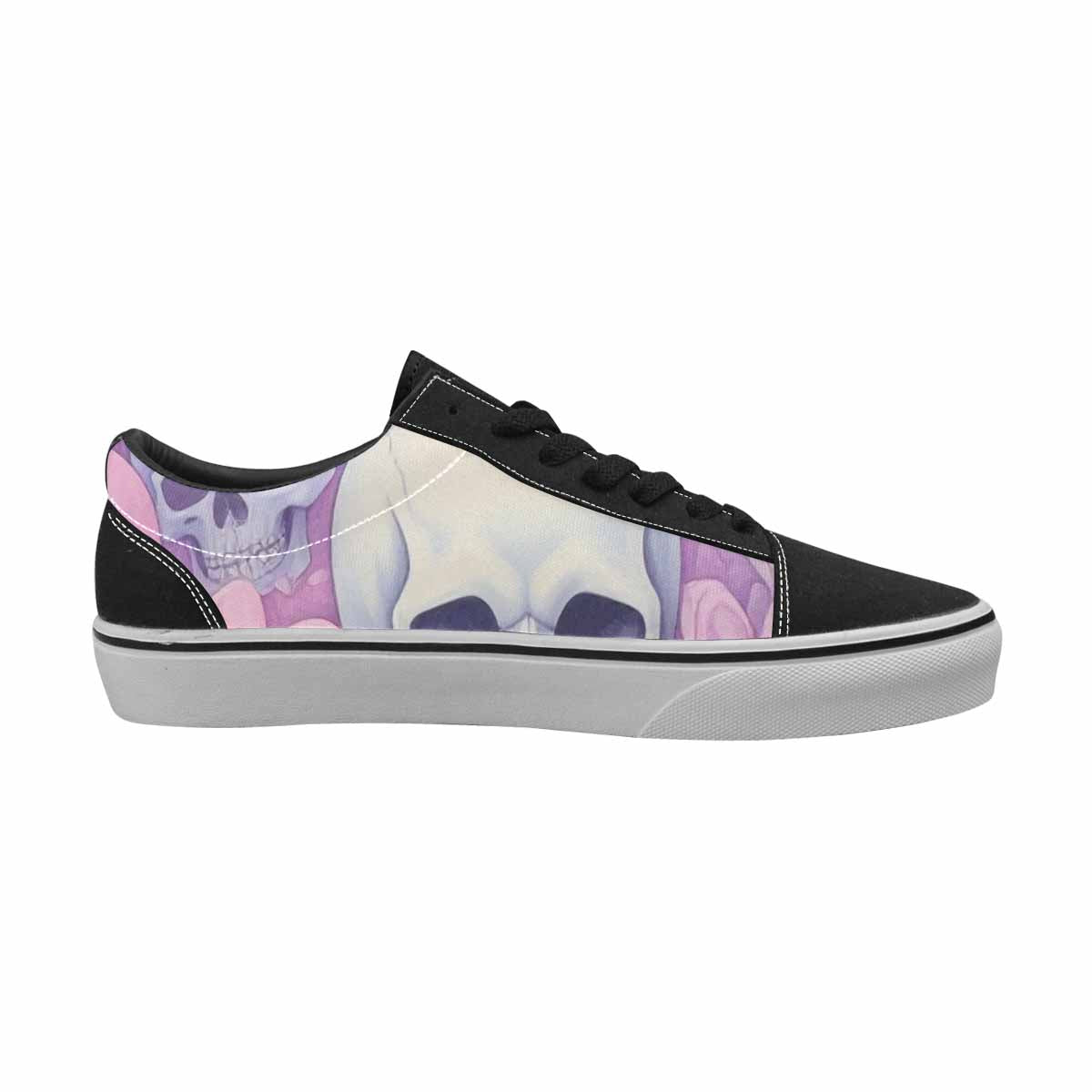 MEN'S Skulls - Pastel Canvas Lace-Up Wallpaper Art Sneakers