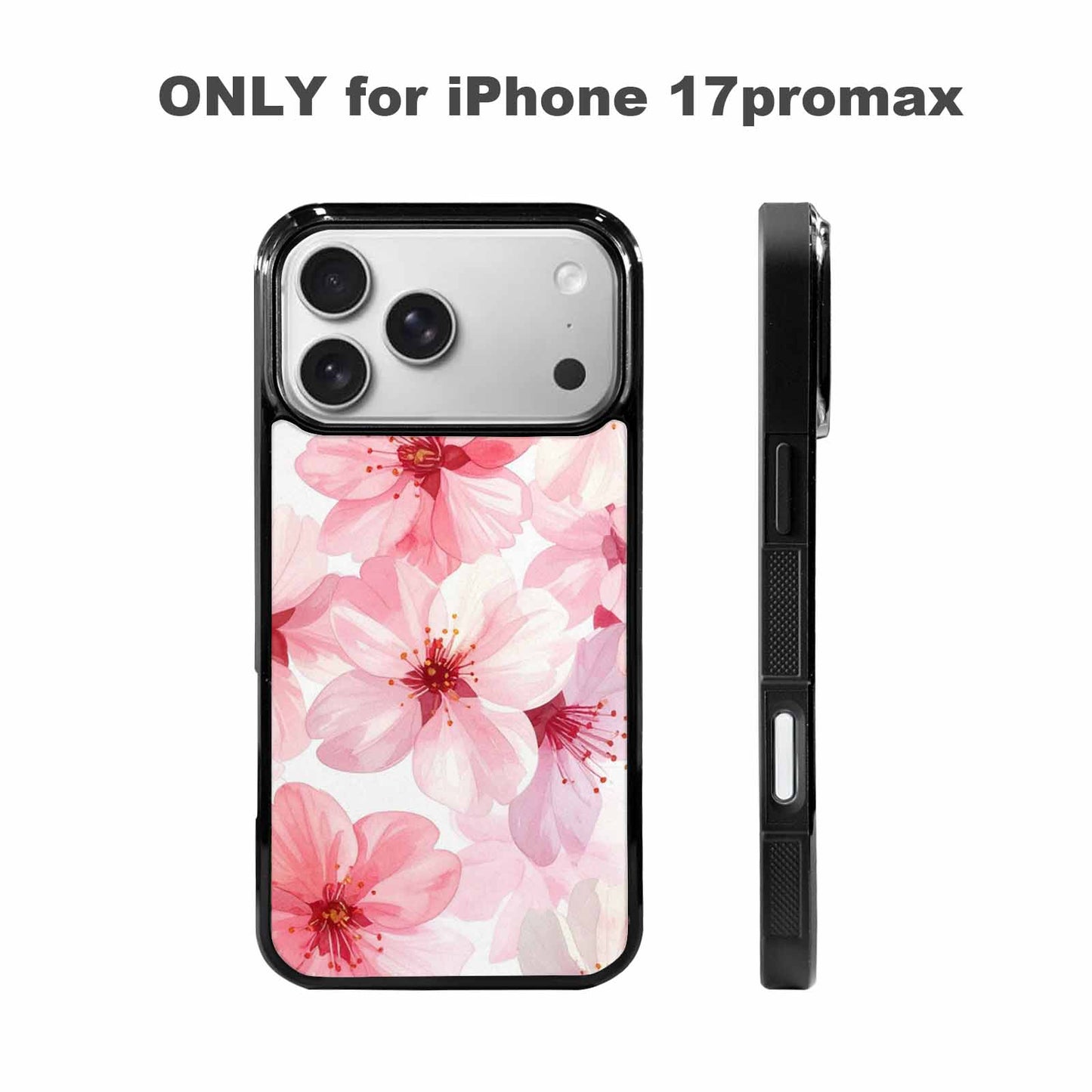 iPhone 17 Pro Max Case — Japanese Cherry Blossom Pattern, Floral, Customized Protective Case