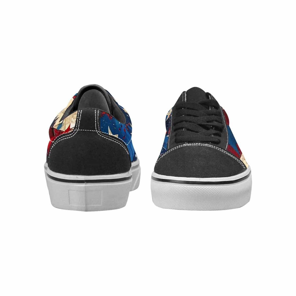 WOMEN'S Patriotic Stars Stripes Lace-Up Canvas Y2K Custom Shoes