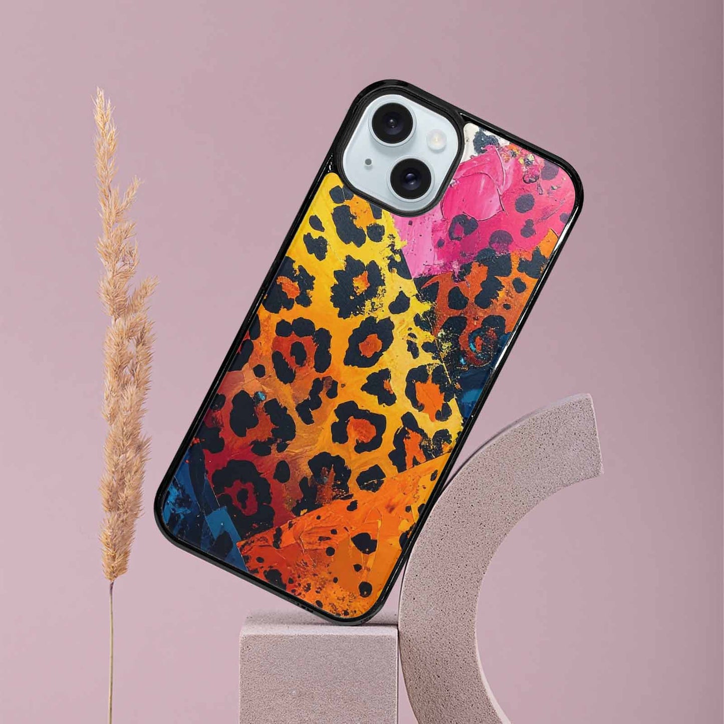 iPhone 15 Plus Case — Full Color Vibrant Animal Print Animal, Custom Printed Phone Case
