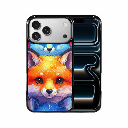 iPhone 17 Pro Max Case — Watercolor Kawaii Fox Watercolor Abstract, Unique Phone Case Design