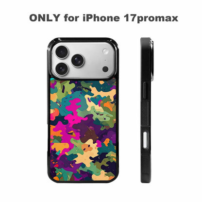 iPhone 17 Pro Max Case — Small Military Camouflage Blotch Camo, Custom Print Case Cover