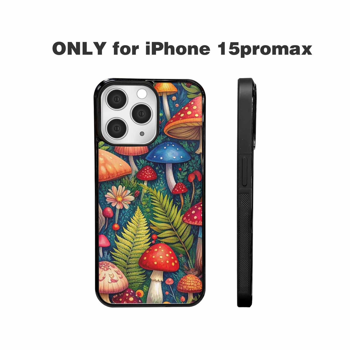 iPhone 15 Pro Max Case — Mushrooms Botanicalmushrooms P 7fj Personalized Phone, Custom Designed Case Cover