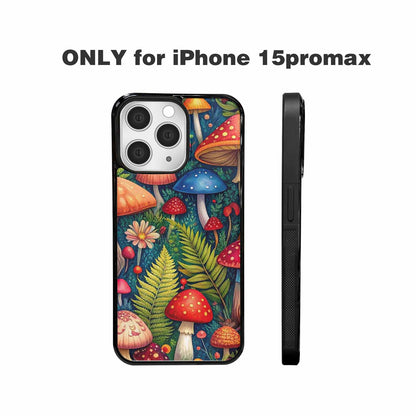 iPhone 15 Pro Max Case — Mushrooms Botanicalmushrooms P 7fj Personalized Phone, Custom Designed Case Cover