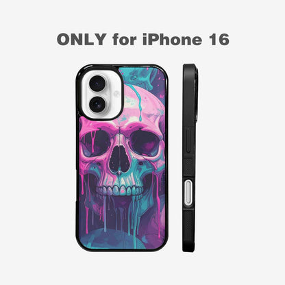 iPhone 16 Case — 1000\'s Of Skulls Overlapping Each Other, Custom Printed Phone Case
