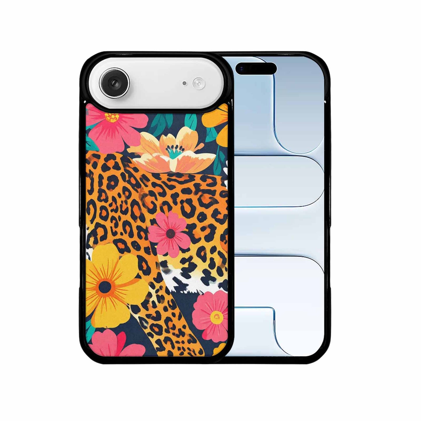 iPhone 17 Air Case — Leopard Print Floral Seamless Pattern Animal, Custom Printed Phone Case