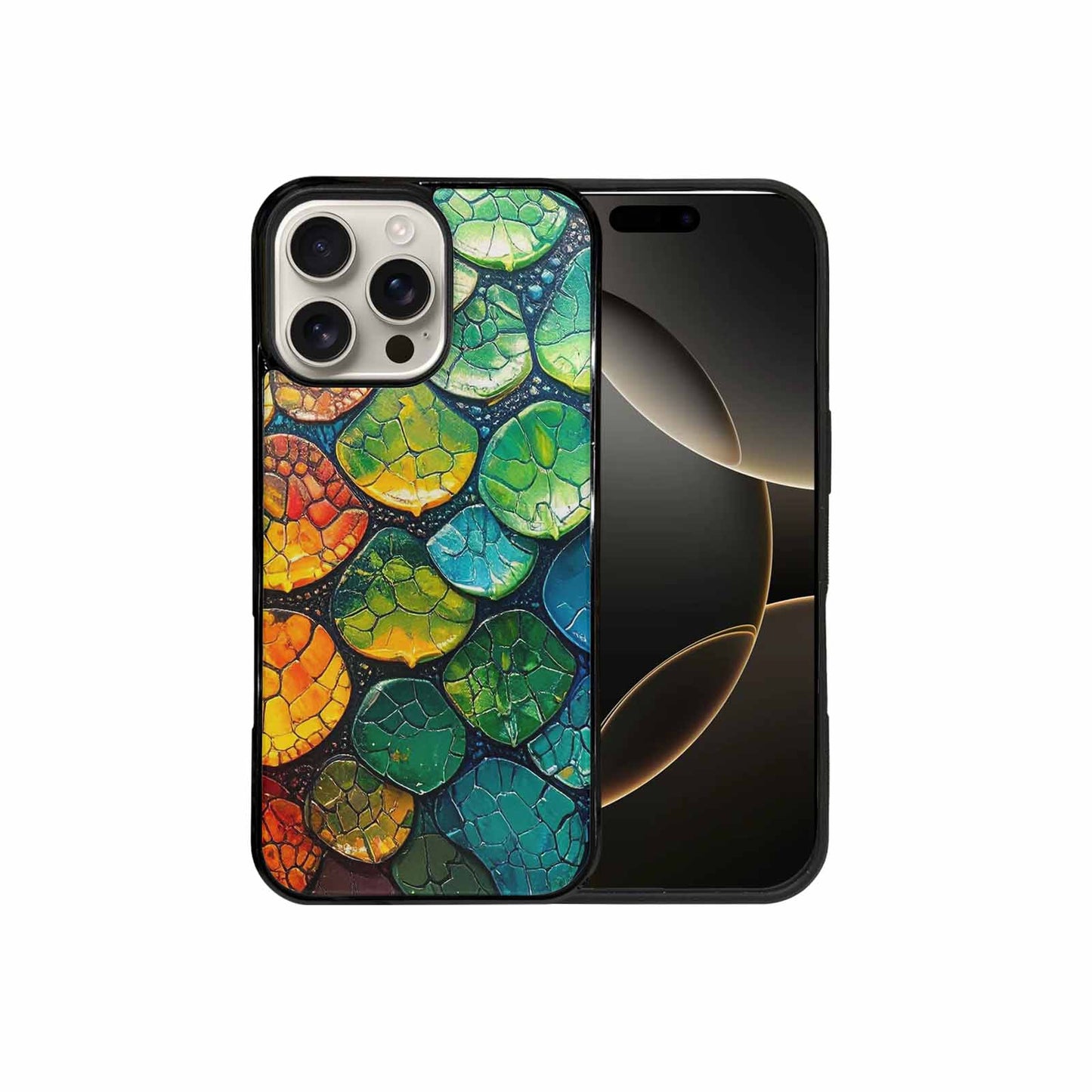 iPhone 16 Pro Max Case — Reptile Scale Full Color Vibrant Reptile, Unique Phone Case Design