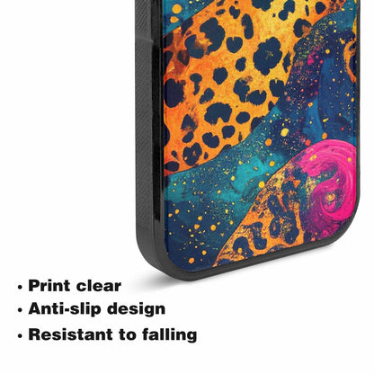 iPhone 15 Plus Case — Leopard Print Galaxy, Customized Protective Case