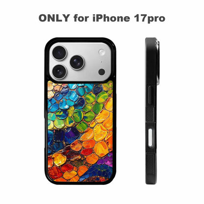 iPhone 17 Pro Case — Reptile Scale Full Color Vibrant Original, Custom Print Case Cover