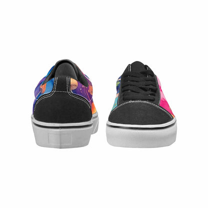 WOMEN'S Mushrooms  Tie Dye Lace-Up Canvas Grunge Shoes