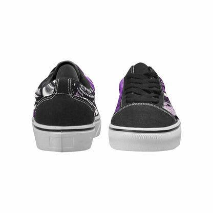 WOMEN'S Ice Cream Motif Lace-Up Canvas Wallpaper Art Sneakers