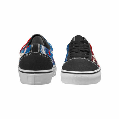 MEN'S Patriotic Canvas Unique Print Kaleidoscope Custom Kicks