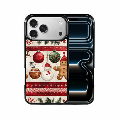 iPhone 17 Pro Max Case — Small Christmas Holly Snowflake Original Art, Personalized Phone Case
