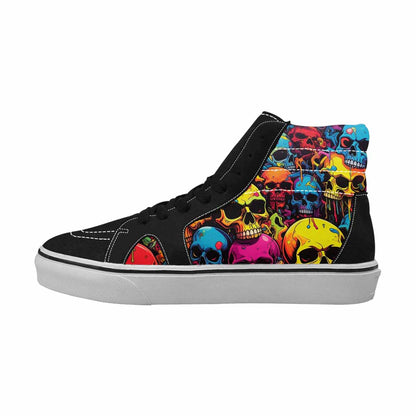 MEN'S 1000s Skulls Digital Camo High Top Canvas Kaleidoscope Sneakers