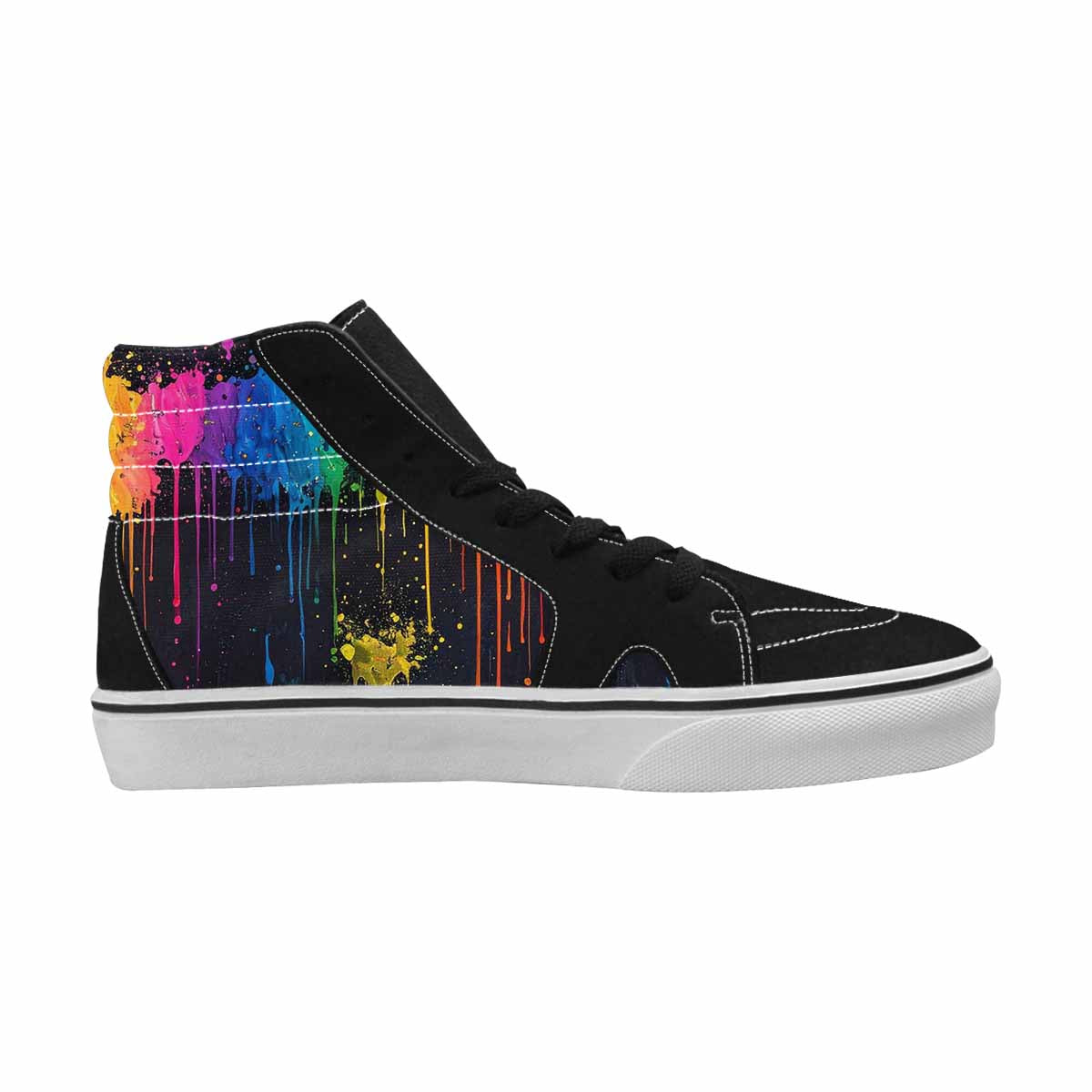 WOMEN'S Paint Splatter High Top Canvas Y2K Sneakers