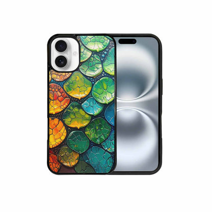 iPhone 16 Plus Case — Reptile Scale Full Color Vibrant Reptile, Custom Printed Phone Case