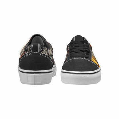 WOMEN'S Liminal Space Fragment Lace-Up Canvas Melting Art Custom Sneakers