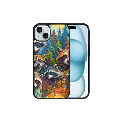 iPhone 15 Plus Case — Raccoon Bandit Raccoon Bandit Pattern Hundreds, Original Design Phone Case