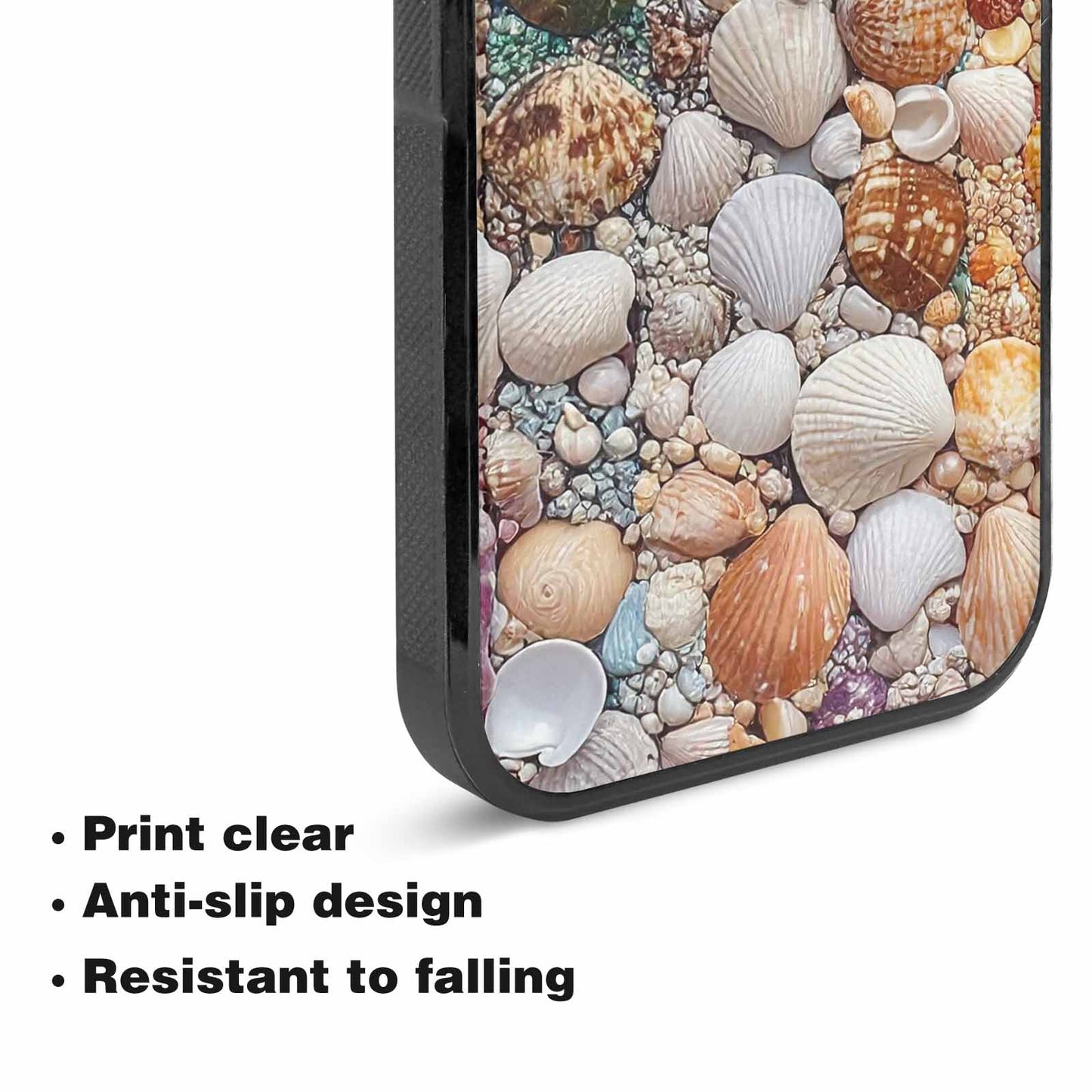 iPhone 15 Plus Case — Seashell Collage Seashell Collage Pattern Hundreds, Customized Protective Case